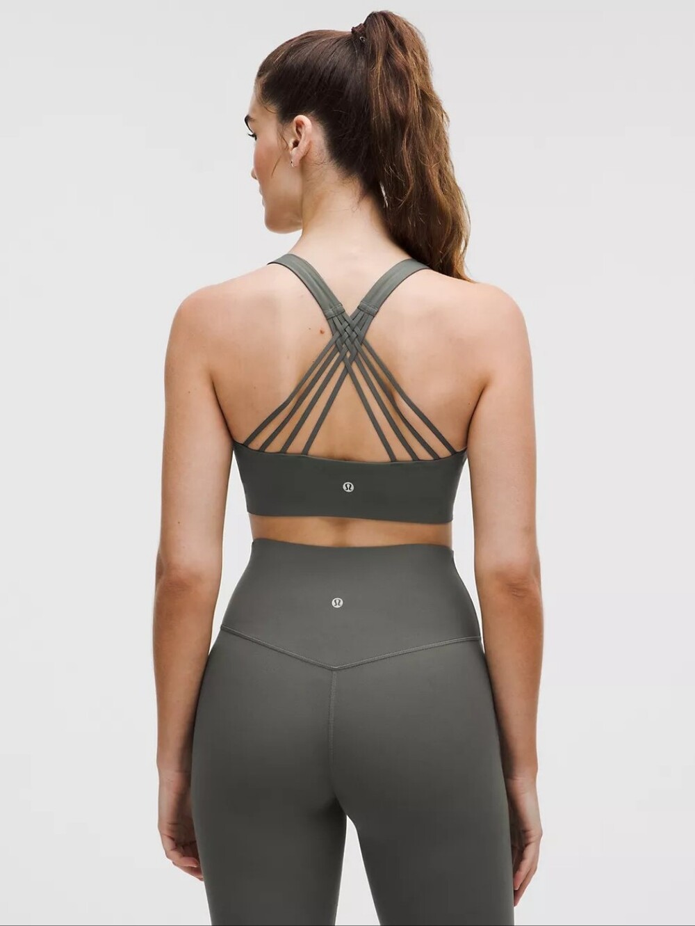 Lululemon 🍋 FlexyFlex Strappy Yoga Bra 📐 S/M In Palm Deco